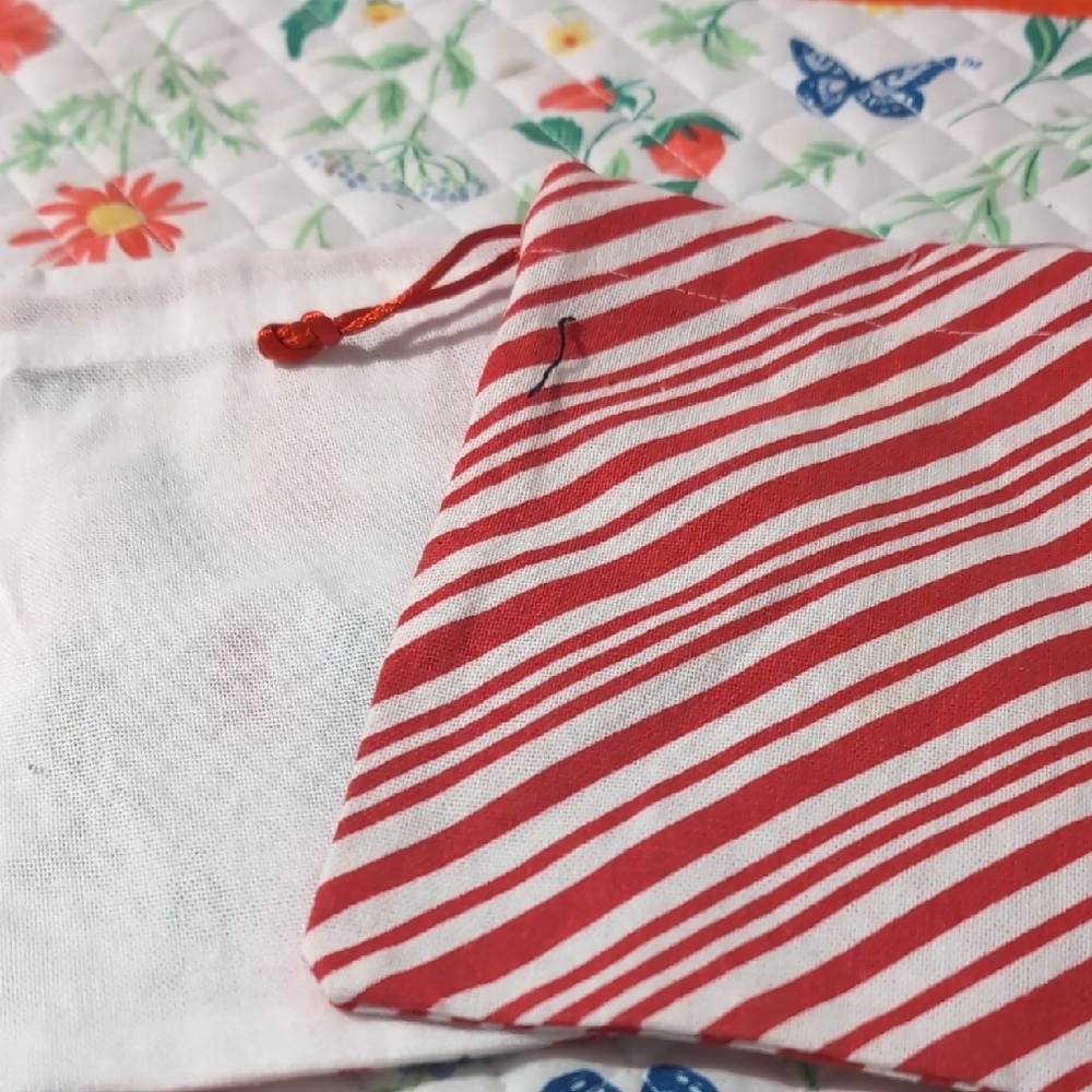 Pick 1 Mini Fabric Bag 2 Designs New - Picture 2 of 4